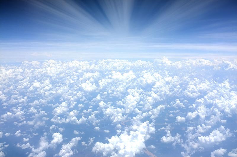 Die Schönheit der Wolken Fototapete wallpaper mural