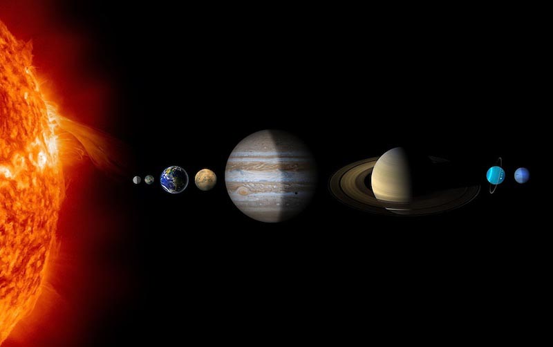 Sonnensystem Fototapete wallpaper mural