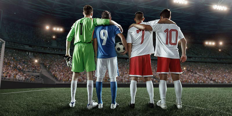 Fußballmannschaft Fototapete wallpaper mural