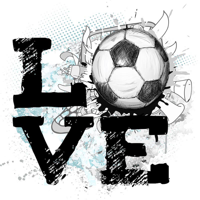 Ich Liebe Fußball Fototapete wallpaper mural