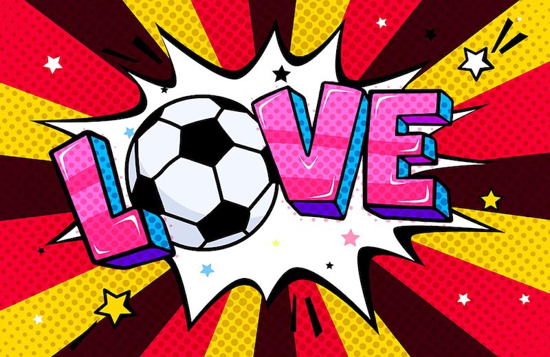 Fußball Ist Liebe Fototapete wallpaper mural