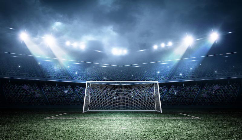 Fußballfeld Fototapete wallpaper mural