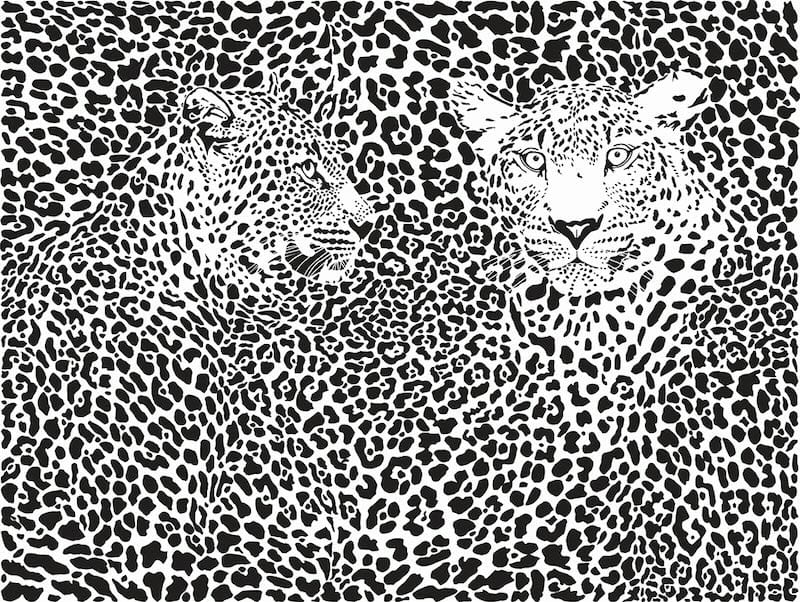 Leopardmuster Fototapete wallpaper mural