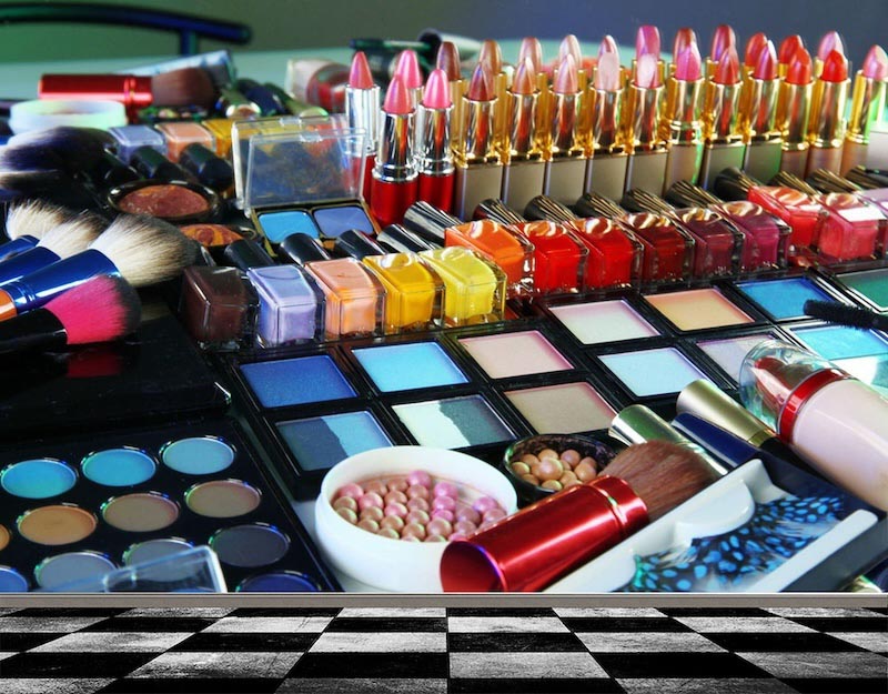 Nagellack und Mascara Tapete | 3DFototapete - 2