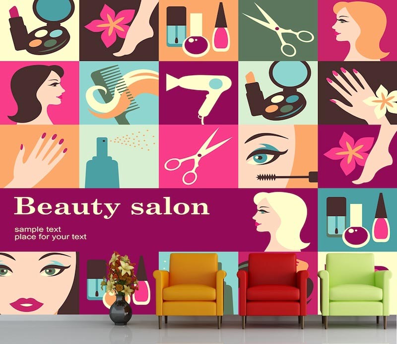 Schönheitssalon Tapete | 3DFototapete - 2
