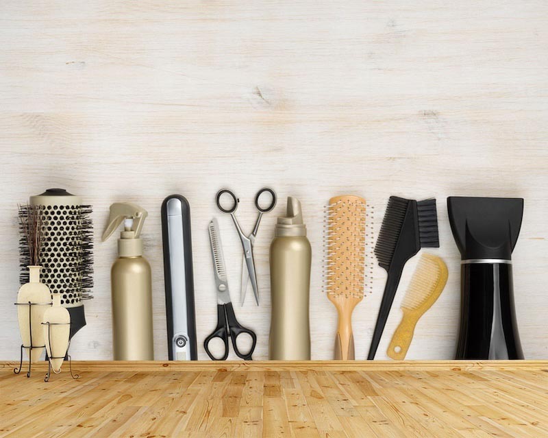 Friseurutensilien Tapete | 3DFototapete - 2