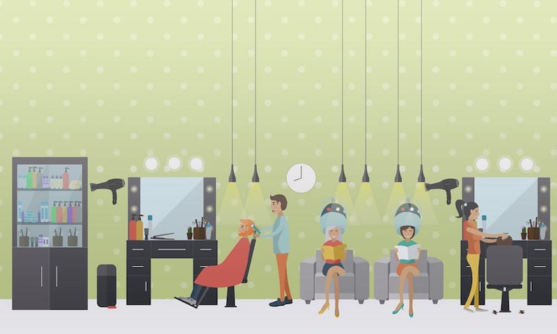 Friseursalon Tapete | 3DFototapete