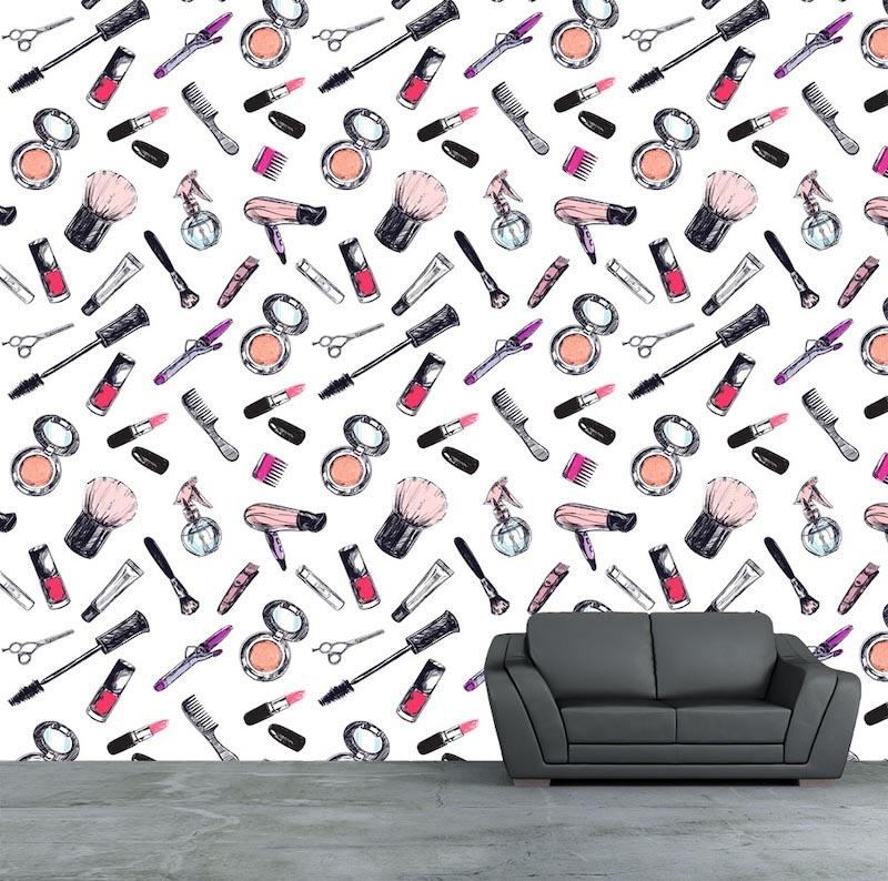 Die Wand des Friseurs Tapete | 3DFototapete - 2