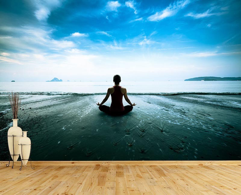 Yoga Routine Tapete | 3DFototapete - 2