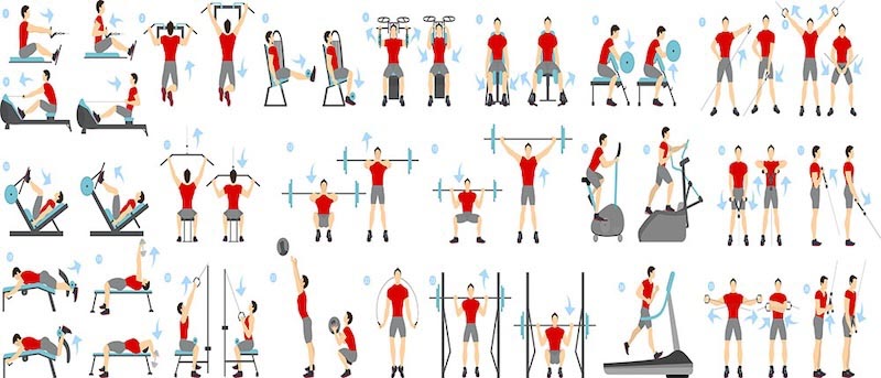 Fitness Bewegungen Tapete | 3DFototapete