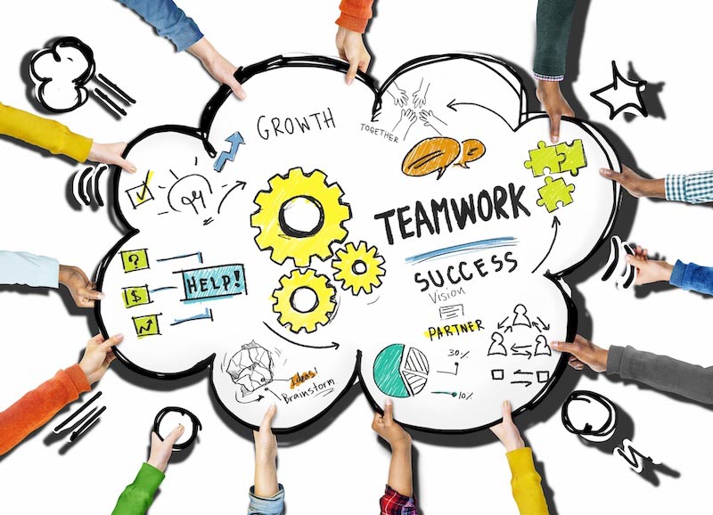 Teamwork Tapete | 3DFototapete
