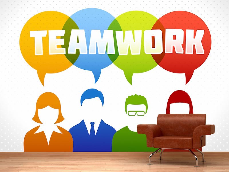 Team Work Tapete | 3DFototapete - 2