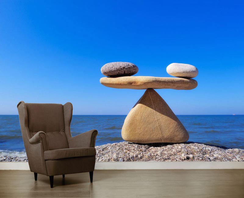 Die Balance des Lebens Tapete | 3DFototapete - 2