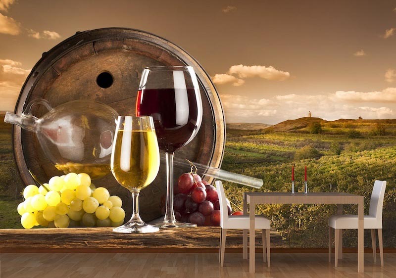 Weinlese Tapete | 3DFototapete - 2
