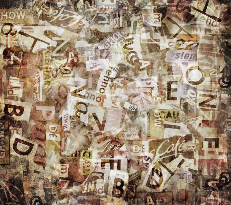 Zeitungsausschnitte Tapete | 3DFototapete