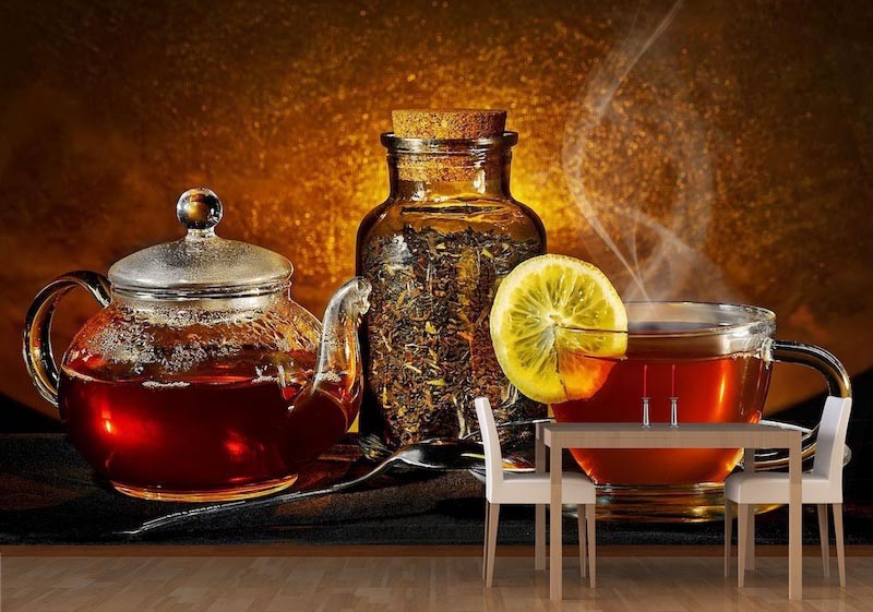 Teezeit Tapete | 3DFototapete - 2