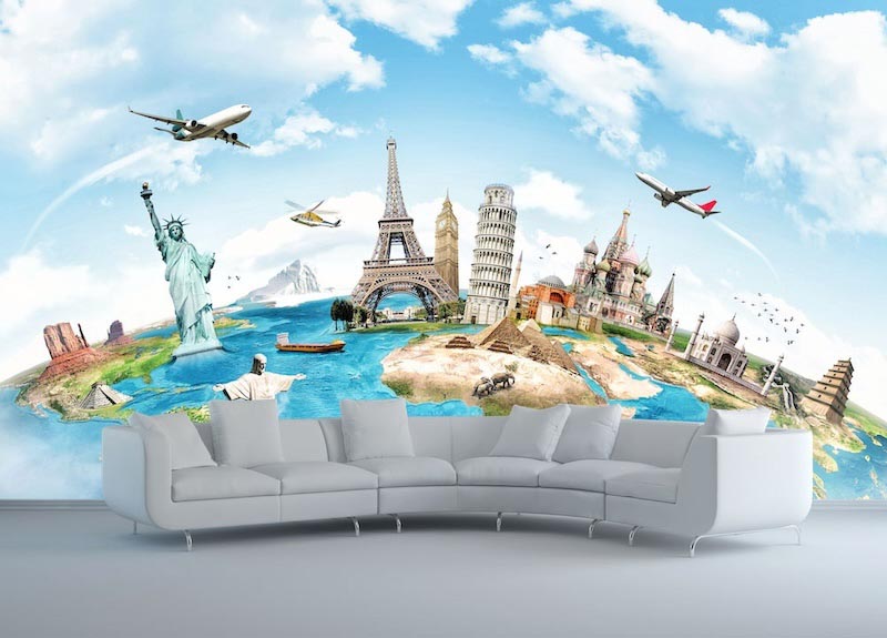 Die Welt auf meiner Wand Tapete | 3DFototapete - 2