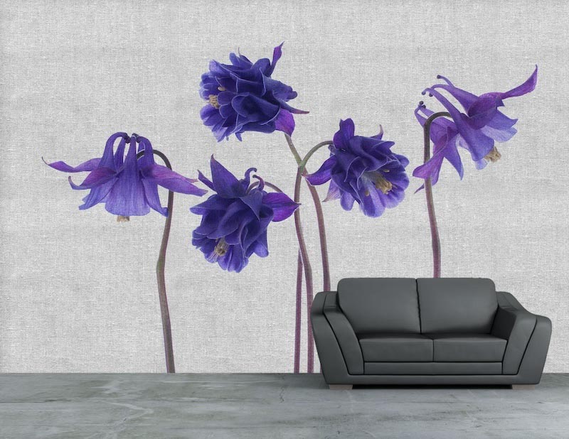 Gestrickte Blumen Tapete | 3DFototapete - 2