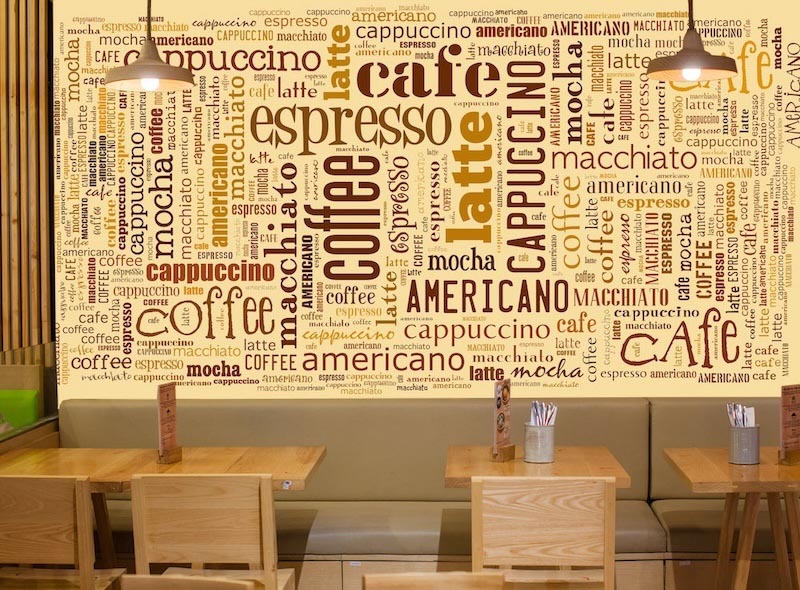 Espresso und Cappuccino Tapete | 3DFototapete - 2
