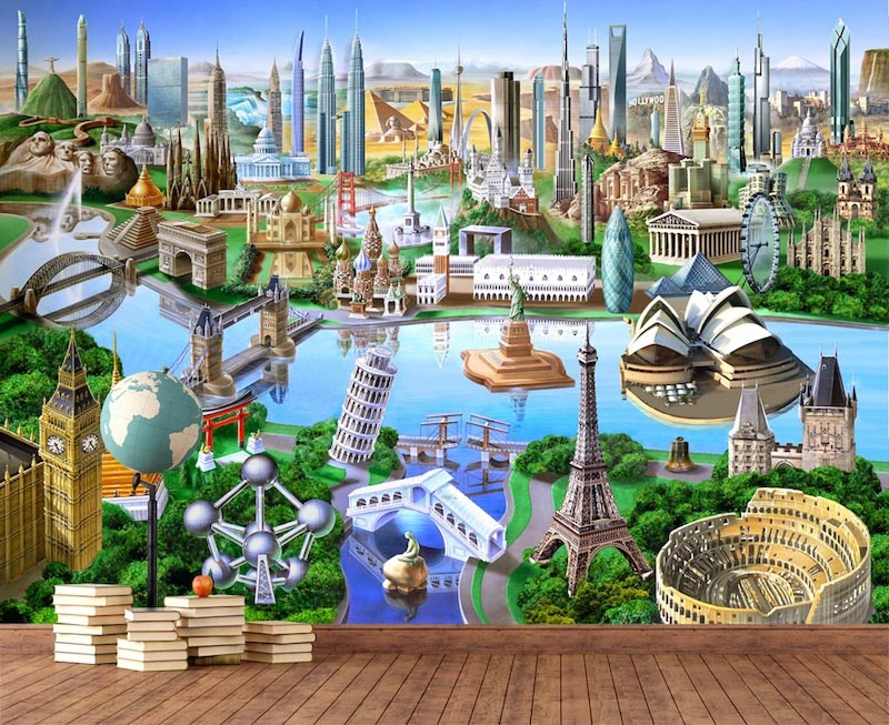 Symbole der Erde Tapete | 3DFototapete - 2