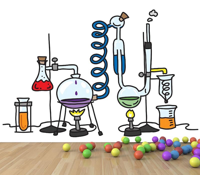 Chemische Experimente Tapete | 3DFototapete - 2
