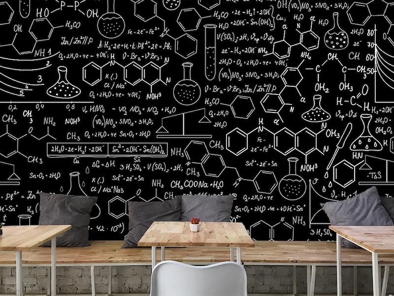 Chemische Formeln Tapete | 3DFototapete - 2