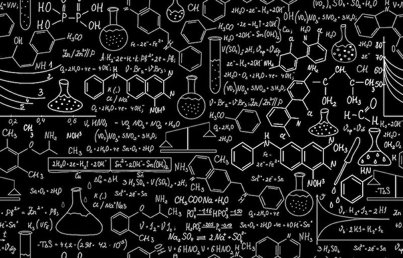 Chemische Formeln Tapete | 3DFototapete