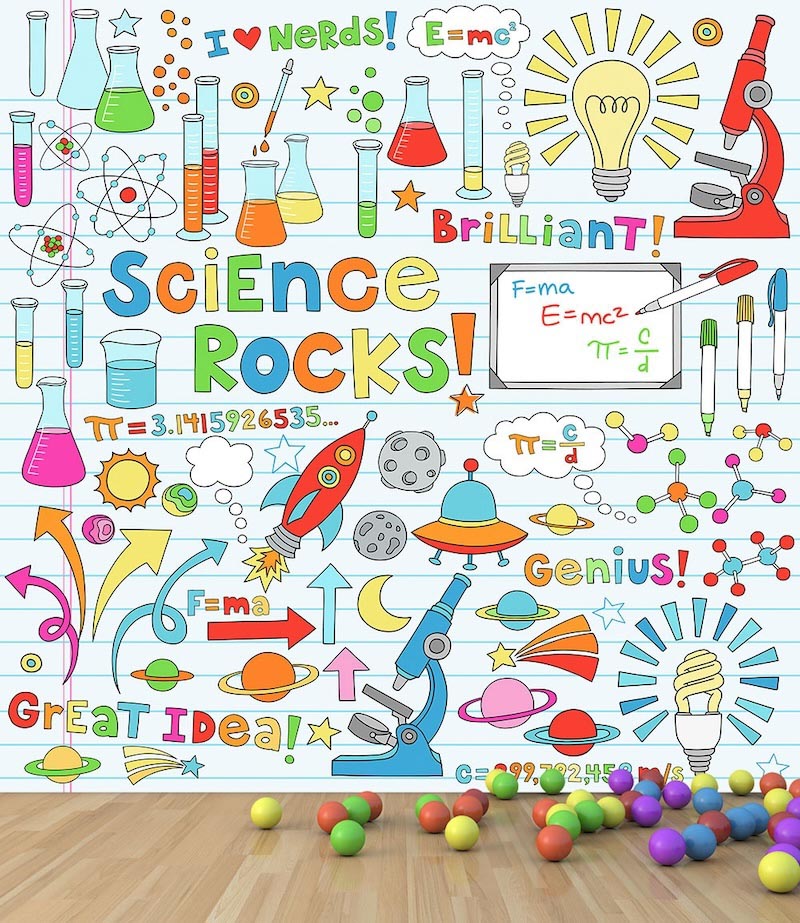 Wissenschaft rockt Tapete | 3DFototapete - 2