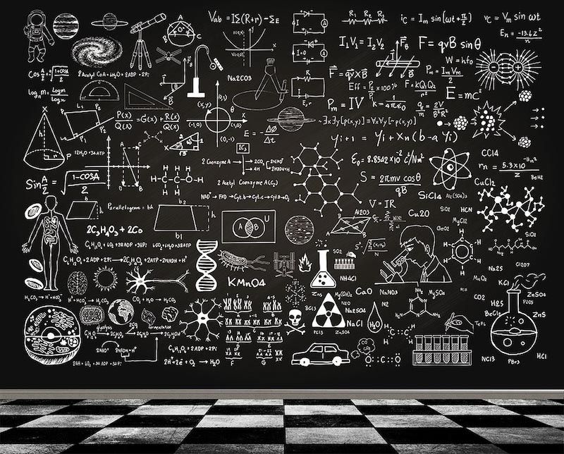 Wissenschaftliche Formeln Tapete | 3DFototapete - 2
