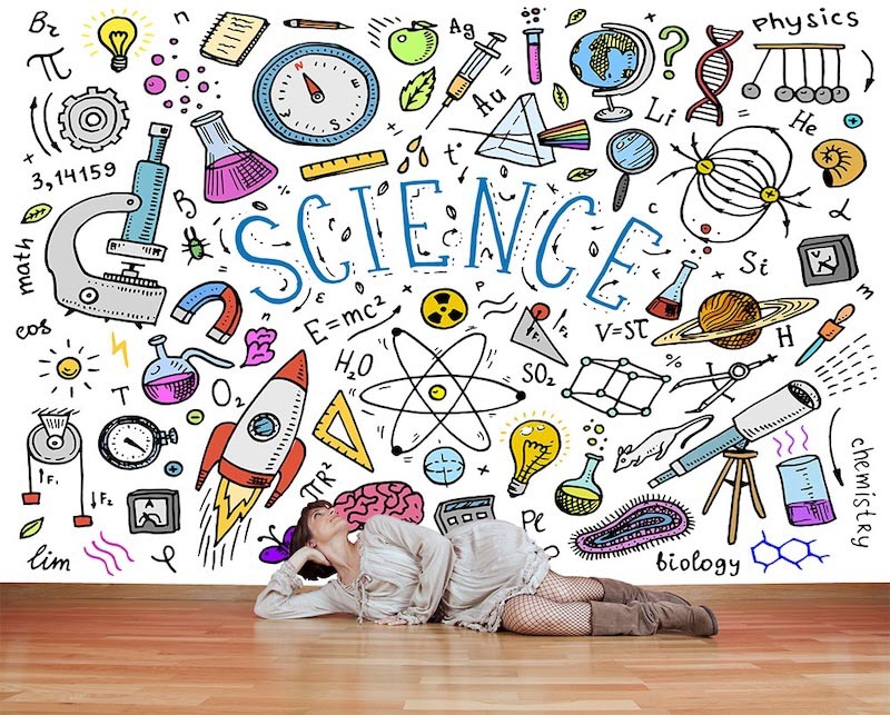 Wissenschaftsliebe Tapete | 3DFototapete - 2