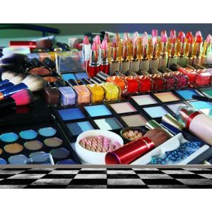 Nagellack und Mascara Fototapete
