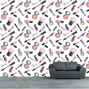 Die Wand des Friseurs Fototapete