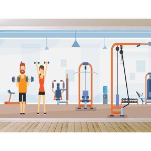 Sport- und Gymnastikzentrum Fototapete