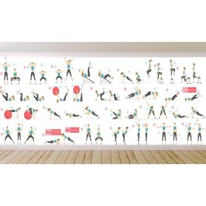 Pilatesübungen Fototapete
