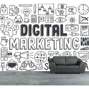 Digitales Marketing Fototapete