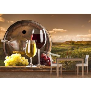 Weinlese Fototapete
