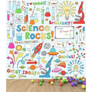 Wissenschaft rockt Fototapete