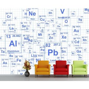 Chemische Elemente Fototapete