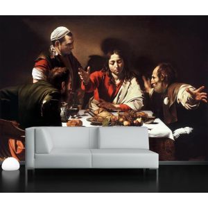 Emmmausmahl von Caravaggio Fototapete