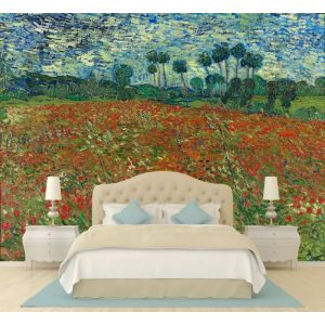 Van Gogh - Mohnfeld Fototapete