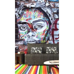 Graffiti auf der Berliner Mauer Fototapete