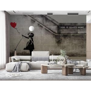 Banksy There Is Always Hope Graffiti-Kunst Fototapete