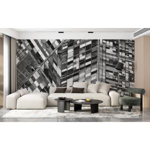 Monochrome Felder Abstract Art Fototapete