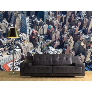 Vogelperspektive auf Manhattan Fototapete