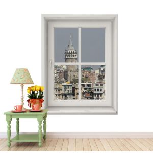Galata Turm aus meinem Fenster Fototapete