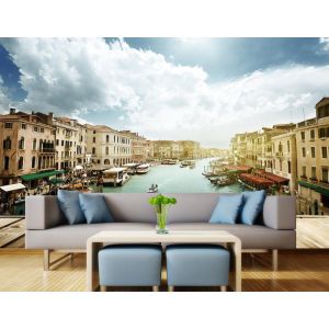 Sicht auf Venedig von der Terrasse Fototapete