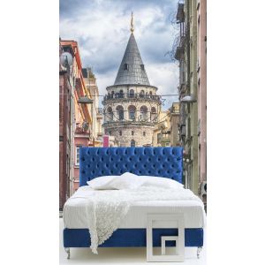 Eine Straße in Galata Fototapete