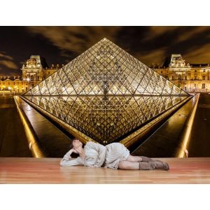 Louvre-Pyramide in Paris Fototapete