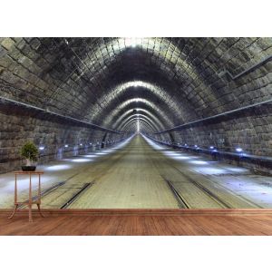 Zugtunnel Fototapete