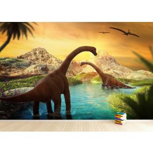 Zeitalter der Dinosaurier Fototapete